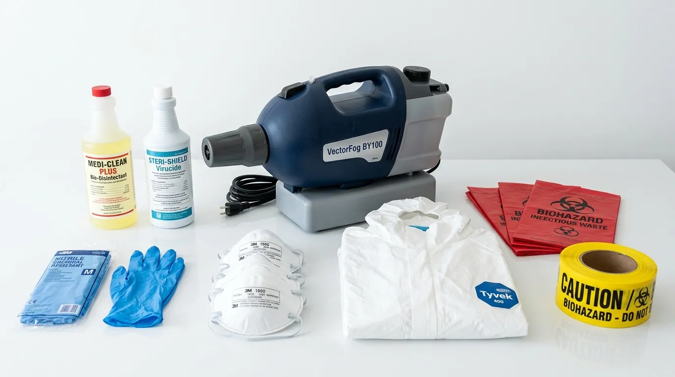 Professional biohazard remediation crew working in Hanover